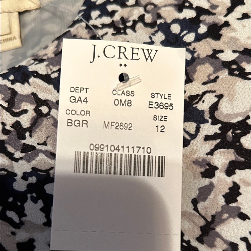 NWT J. Crew fully lined floral sleeveless Dress - Picture 8 of 9